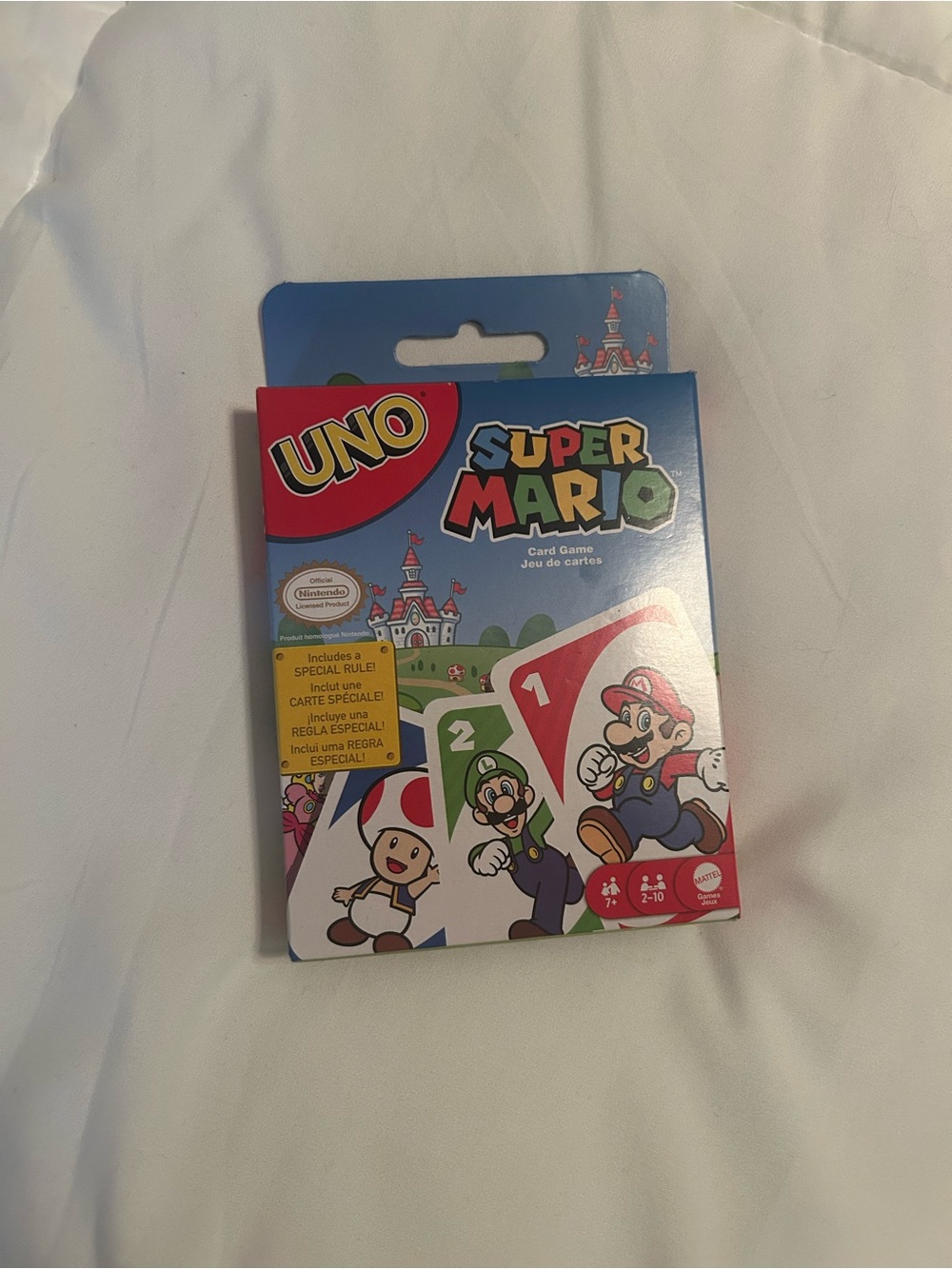 Super Mario Uno Game - Blue Packaging
